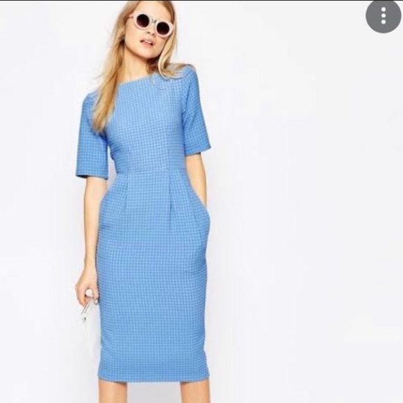 ❌🛑SOLD🛑❌on ♈️🖤🔥HOST PICK🔥🖤Asos Black textured Bodycon Dress - Picture 4 of 4